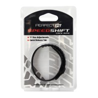 Anillo de Pene Perfect Fit Speed Shift 17 Ajustes - Negro