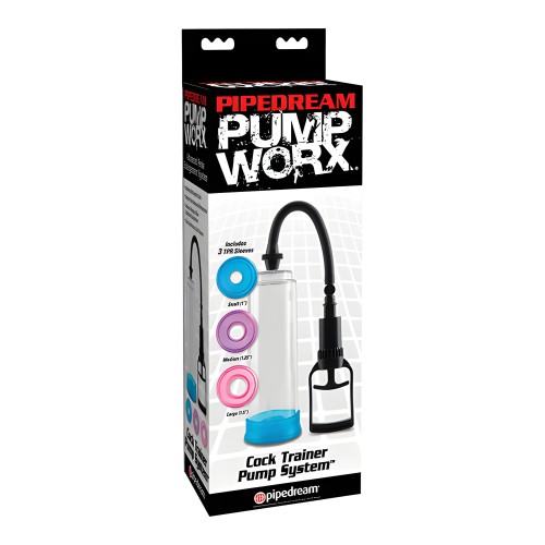Pump Worx Cock Trainer Pump System w/3 TPR Sleeves