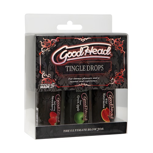 GoodHead Tingle Drops Kit - Strawberry/Green Apple/Watermelon