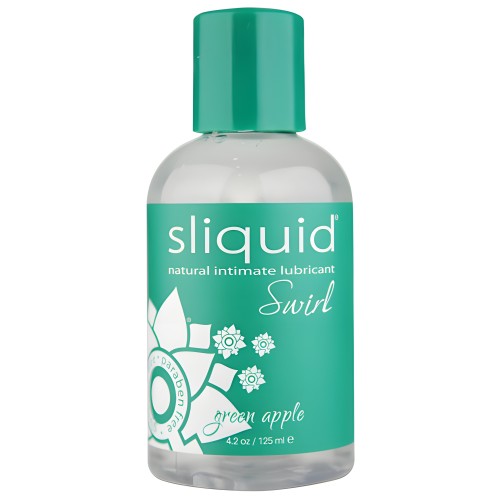 Sliquid Naturals Swirl Lubricant - 4.2 oz Green Apple