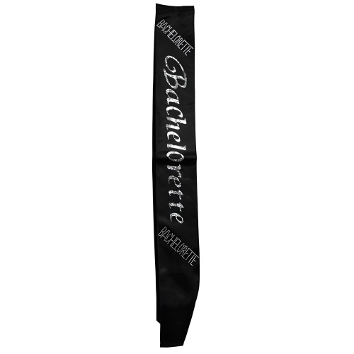 Bachelorette Non Flashing Sash - Black | OMG International