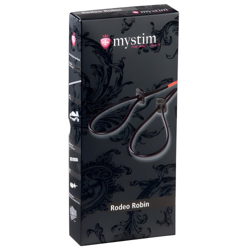 Mystim Rodeo Robin Penis & Testicle Strap Set - Black