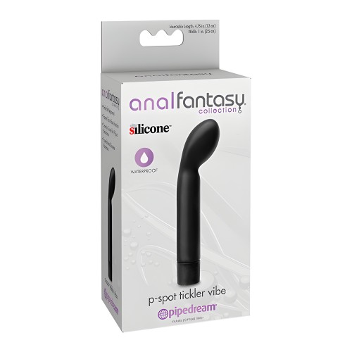 Anal Fantasy Collection P-Spot Tickler Vibe - Negro | Perfecto para Principiantes