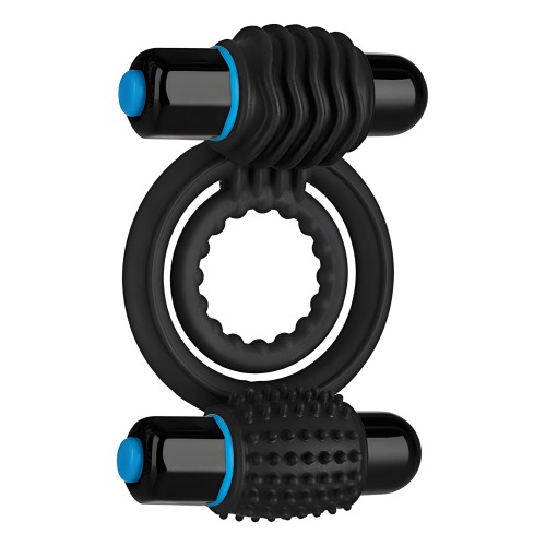 OptiMale Vibrating Double C Ring - Black