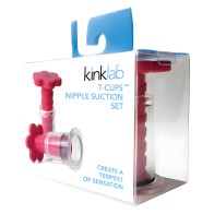 Set de Succión T-Cup para Pezones KinkLab | KinkLab