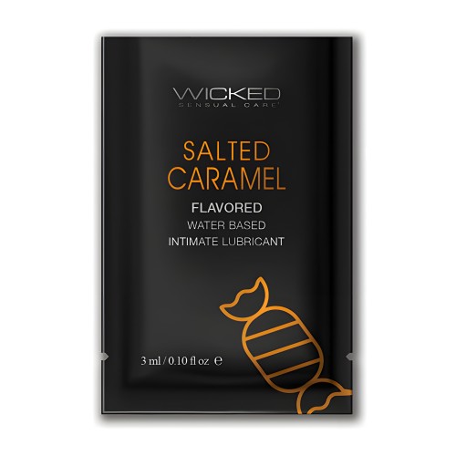 Lubricante a Base de Agua Wicked Sensual Care - .1 oz Caramelo Salado