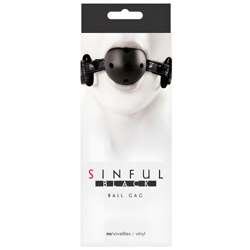Sinful Ball Gag - Black