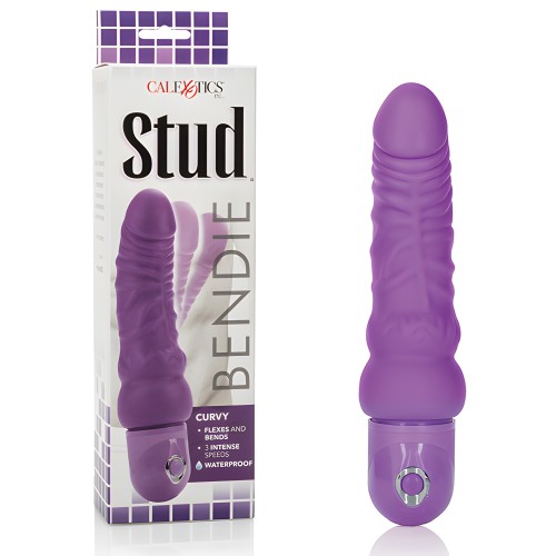 Bendie Power Stud Curvy Vibrator - Purple
