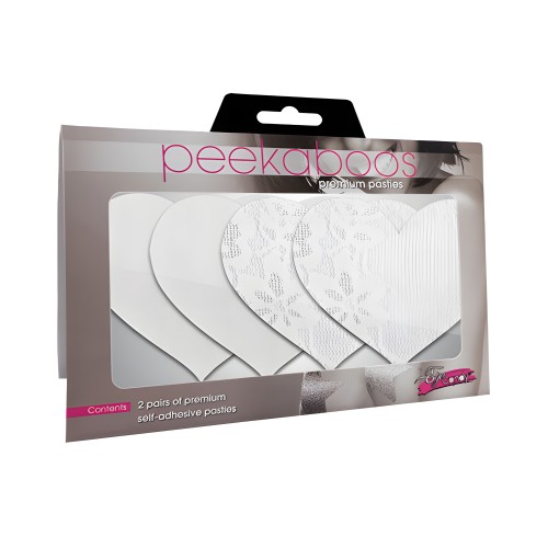 Luminous Hearts - White Pack of 2