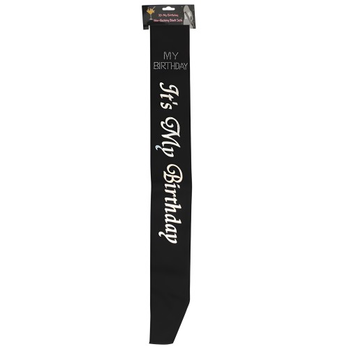 Sash de Mi Cumpleaños - Negro