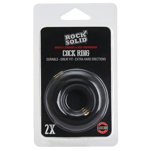 Rock Solid Black Donut Ring | Rock Solid