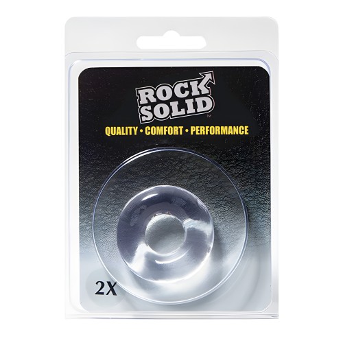 Anillo Donut Transparente Rock Solid de 2"
