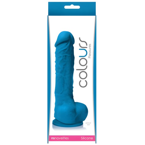 Dildo de 5" Colours Pleasures con Ventosa - Azul