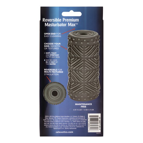Apollo Max Reversible Premium Masturbator - Grey by Apollo