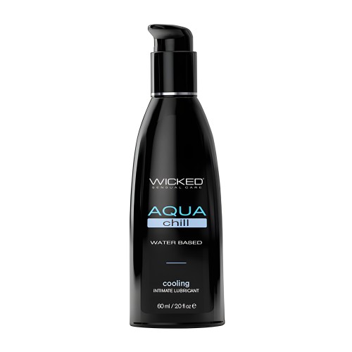 Lubricante Refrescante a Base de Agua Wicked Sensual Care Aqua Chill - 2 oz