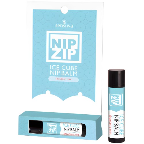 Sensuva Nip Zip Ice Cube Nip Balm - Strawberry Mint
