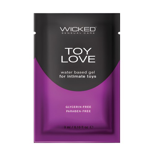 Wicked Sensual Care Toy Love Water Based Lubricant - .1 oz