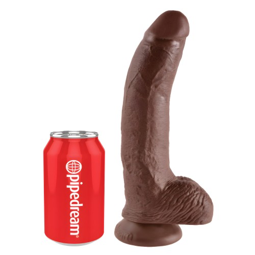 King Cock 9" Dildo - Brown