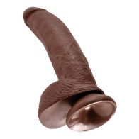King Cock 9" Dildo - Brown