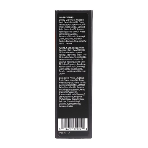 Earthly Body Set de Aceites de Masaje - 2 oz Skinny Dip, Naked in the Woods & Guavalava