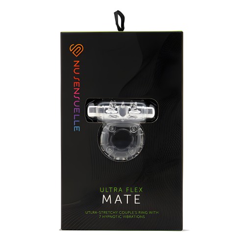 Nu Sensuelle Mate Ultra Bullet Ring Cockring 7 Funciones - Claro