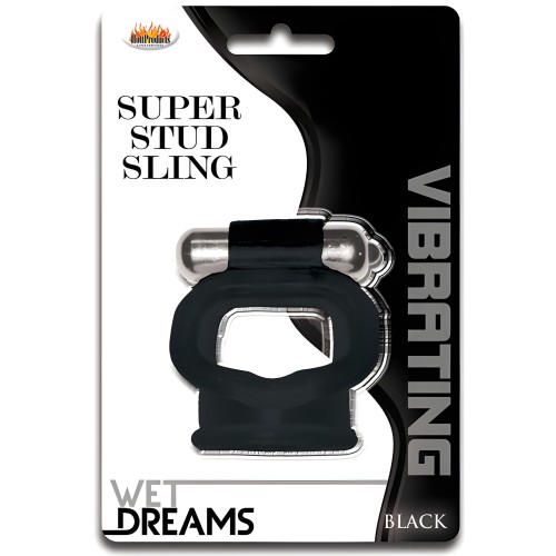 Wet Dreams Super Stud Sling - Black