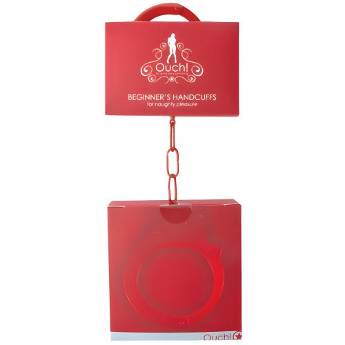 Shots Ouch Beginner's Handcuffs - Red