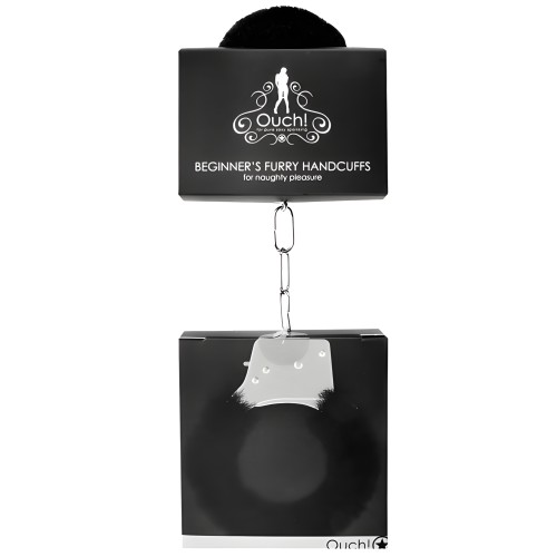 Shots Ouch Esposas de Principiante con Piel - Negras
