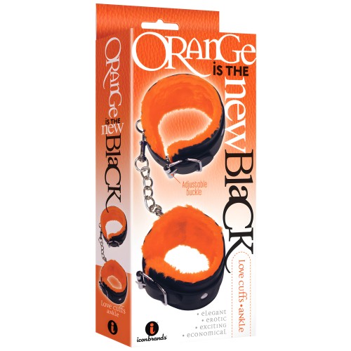 The 9's Orange Ankle Love Cuffs - Stylish Restraints