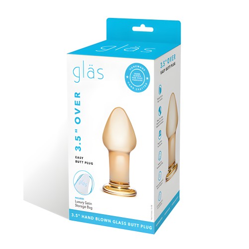 Glas Over Easy Butt Plug - Cristal Hecho a Mano