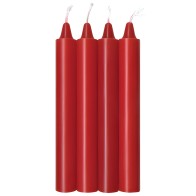 Make Me Melt Sensual Warm Drip Candles - Red Hot Pack of 4