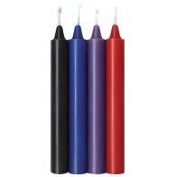 Las Velas Sensuales Warm Drip de The 9's - Pack de 4 Passion Tones