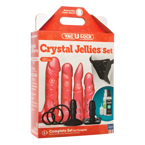Vac-U-Lock Crystal Jellies Set - Pink