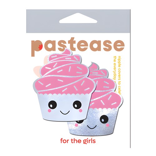 Pastease Cupcake Nipple Pastie - White O/S