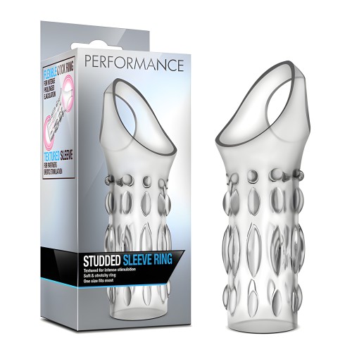 Anillo Sleeve Studded Blush Performance - Transparente