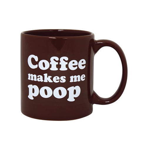 Attitude Coffee Makes Me Poop Mug