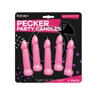Velas de Fiesta en Forma de Pene - Decoración Divertida