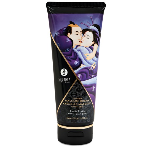 Shunga Kissable Massage Cream - 7 oz Exotic Fruits
