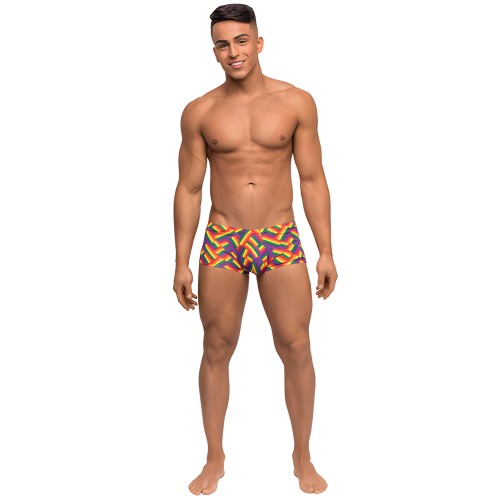 Pride Fest Mini Short con Pouch Contorneado Arcoíris LG