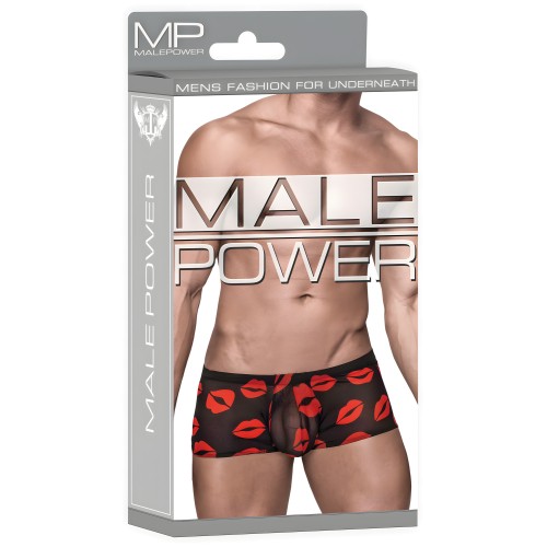 Kiss Me Stretch Mesh Mini Short - Male Power