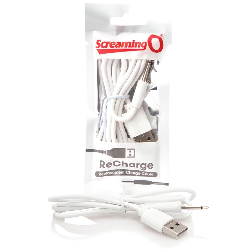 Screaming O Recharge Charging Cable - White