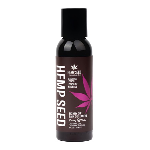 Earthly Body Hemp Seed Massage Lotion - 2 oz Skinny Dip