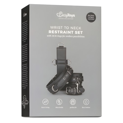Easy Toys Set de Restricción Cuello a Muñeca - Negro
