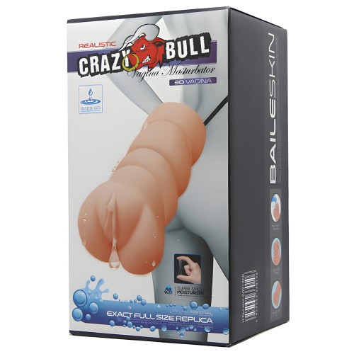 Sleeve Masturbador de Vagina Crazy Bull Marfil