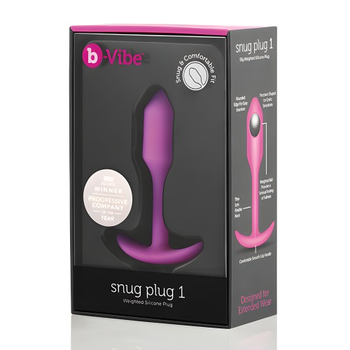 b-Vibe Weighted Snug Plug 1 - Fucsia