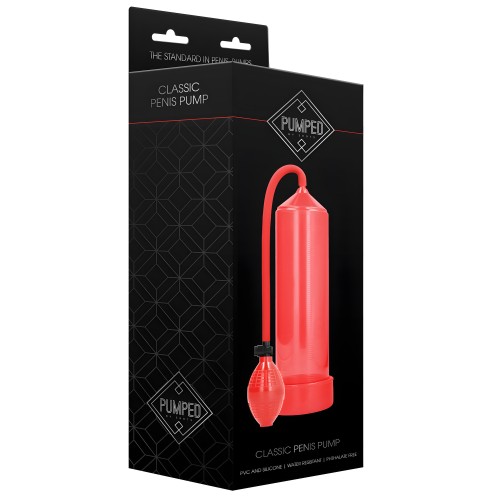 Shots Pumped Classic Penis Pump - Red