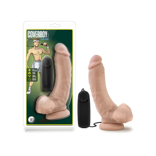 Blush Coverboy Tennis Champ 9" Vibrating Realistic Cock - Vanilla