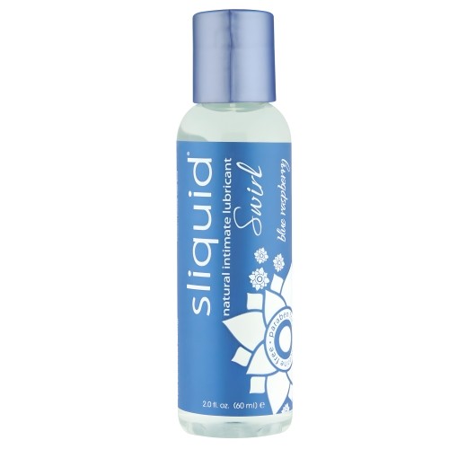 Lubricante Sliquid Naturals Swirl - 2 oz Frambuesa Azul