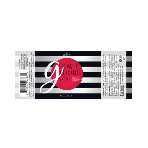 Gel de Mejora Sensuva G How I Adore You