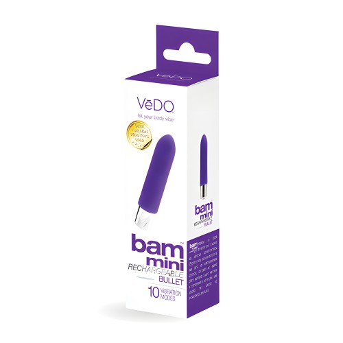 VeDO Bam Mini Rechargeable Bullet Vibe - Into You Indigo